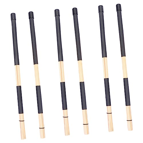Set de baquetas para batería, 19 unidades, de bambú con sonido suave miniatura 1