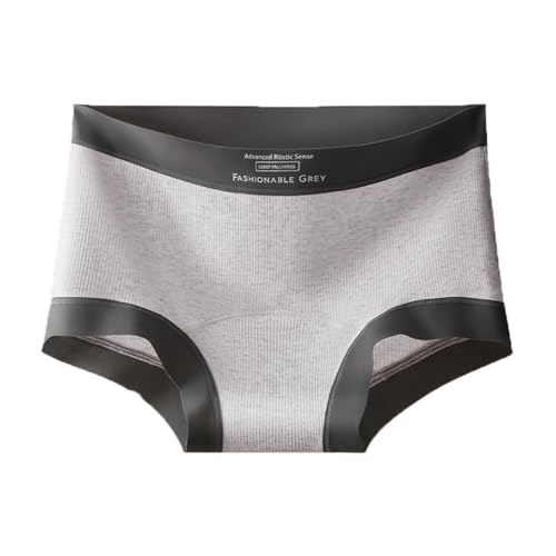 Women's Cotton Underwear Briefs, Fashion Colorblock Panties for Women, Moisture-Wicking, Full Coverage Beige