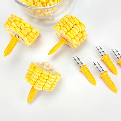 24 Pack Stainless Steel Corn Holders - Corn on the Grill & Cob Skewers for Home & BBQ Cooking - Thumbnail 5