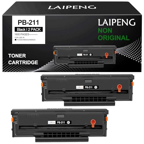 Toner PB211 compatible noir 1600 pages pour éviter les pannes d'impression sur M6500NW
