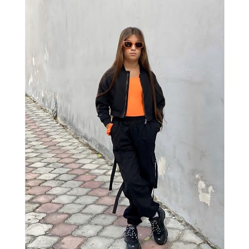 Rolanko キッズカーゴパンツ 130 黒