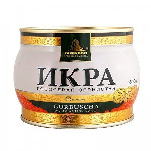 Kaviar - Zarendom Gorbuscha Lachskaviar Premium 500 g Dose - roter Kaviar - caviar - икра