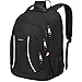 Della Gao Mochila para Ordenador portátil de 17 Pulgadas, Mochila de Trabajo, Mochila Impermeable,Mochila niño con Ranura de Carga USB, Mochila para Hombres,Escuela, Trabajo, Viajes, Color Negro