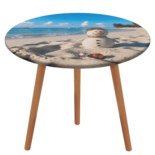 Nappe de pique-nique imperméable ronde ajustée élastique sable - 2