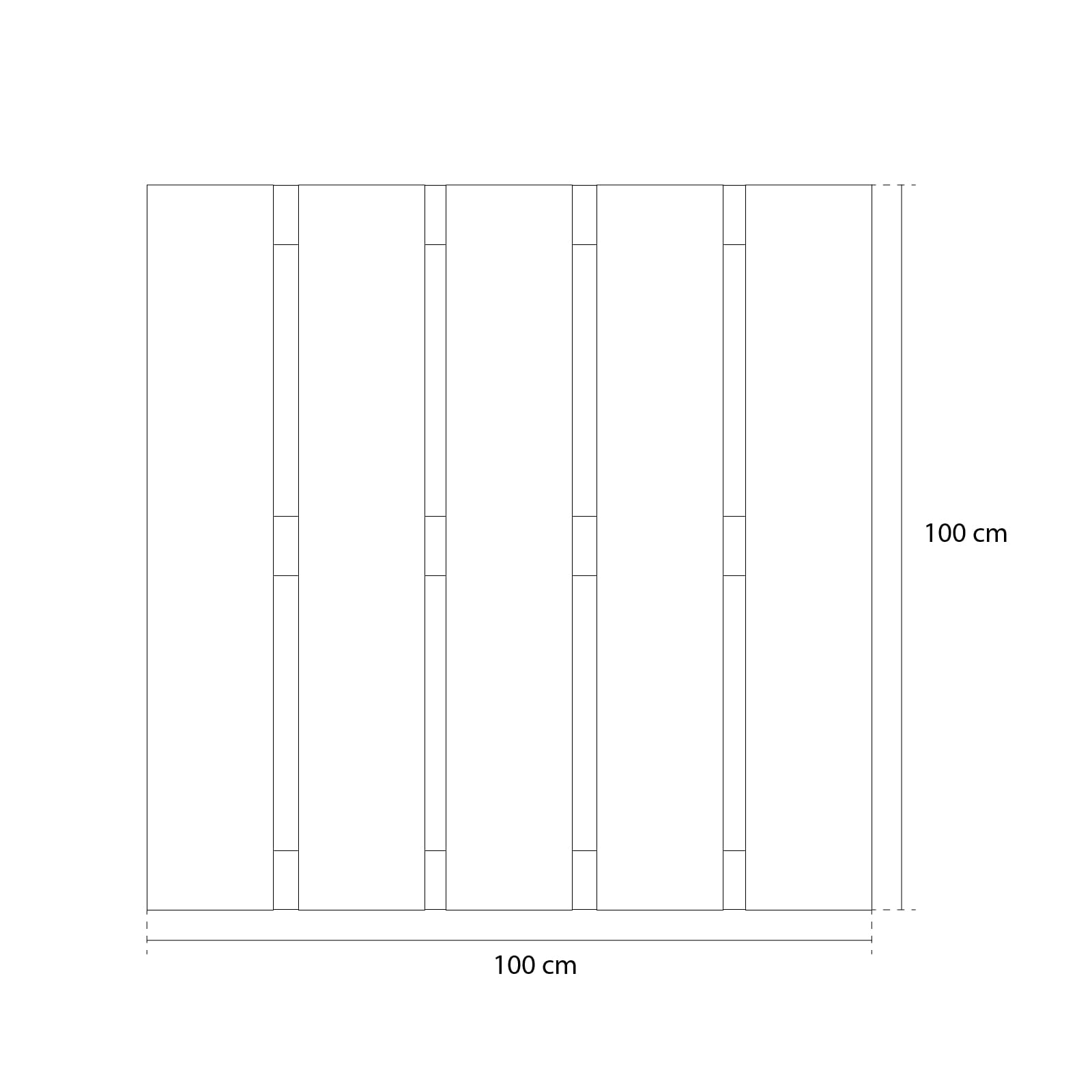 LOSETA MADERA PINO RAYADAS TANE 100X100