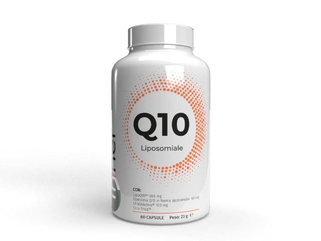 Inner Q10 Liposomiale 60 cps - Integratore Coenzima Q10 ad Alta Biodisponibilità per Azione Antiossidante, Energia Cellulare, Cuore e Performance