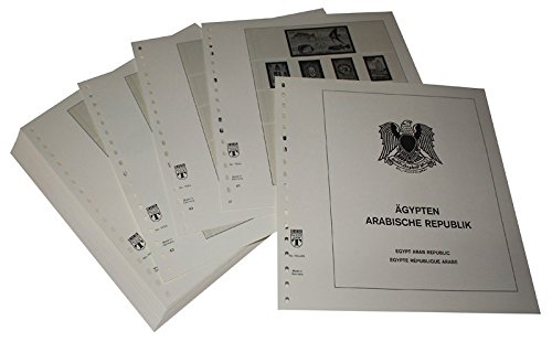 Feuilles pré-imprimées Egypte LINDNER 1982-1991 pour ranger sans abîmer