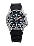 RATIO FreeDiver Helium Safe Dive Watch Stainless Steel Automatic Diver Watch 1000M Water Resistant Diving Watch for Men (Black)