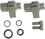 Gxcdizx AC Compressor Adapter for Denso 10S20F & 10S17F for LS Engine Swap 451-1105 451-1106