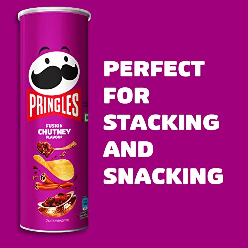 Image of Kellogg's Pringles Salted Fusion Chutney, Each 107 Gm (Pack Of 2)