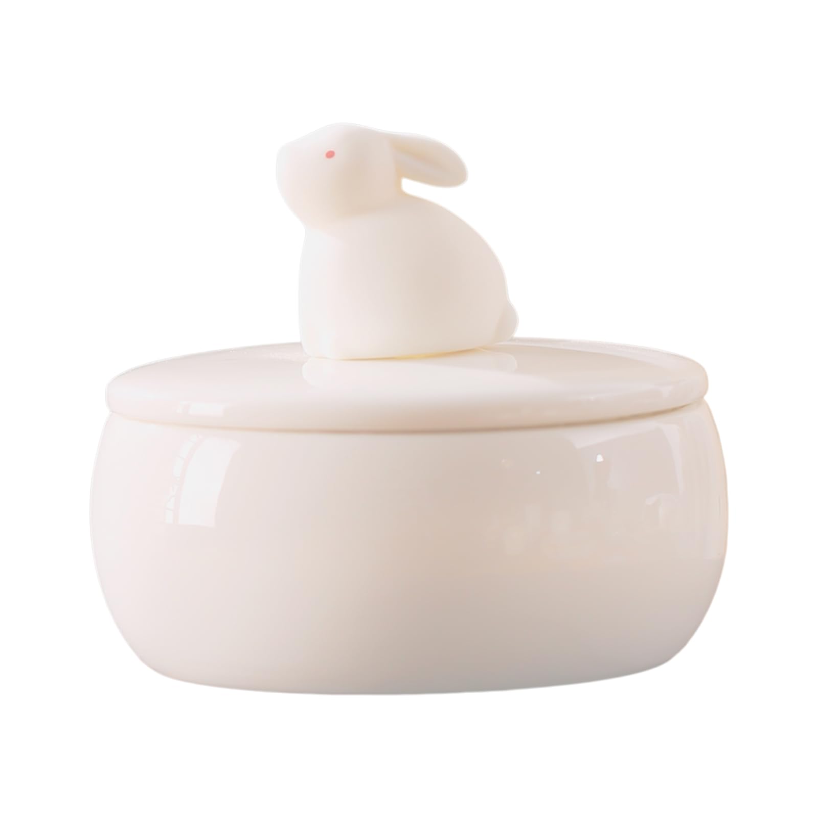 Urna de cremación para mascotas de 300 ml, diseño de conejo vertical en la tapa, impermeable y duradero, soporte para cenizas conmemorativas para animales pequeños, recuerdo de mascotas para