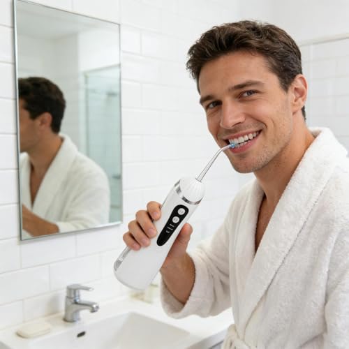 Hydropulseur dentaire 3 modes avec réservoir 200 ml et jet d'eau électrique - 2