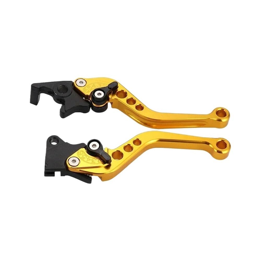 Pliqvbn Yellow Clutch Brake Shafts Universal Motorcycle Brake Levers Accessories Modified Horn Adjustable Hand Lever For Gy6