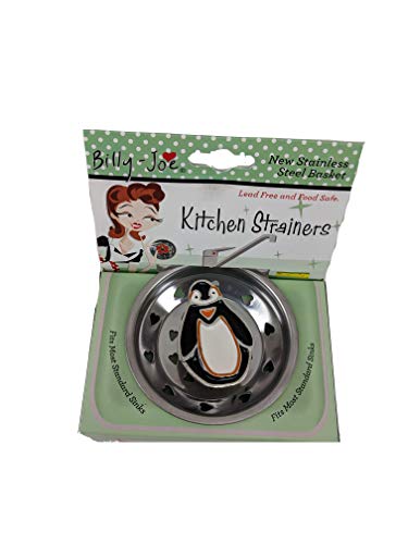 Colador de cocina esmaltado forma pingüino