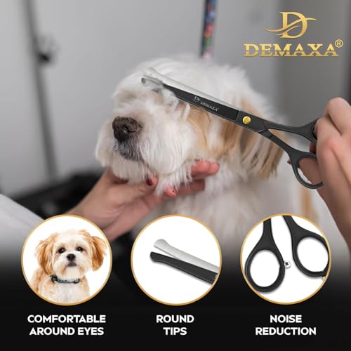 Image of 6.5 inch Kids Hair Cutting Scissors Kit - Baby & Toddler Haircut Set with Safety Scissors & Clippers - Hair Shears for Kids, Children, Women, Men - Barber Shears kids haircut cape