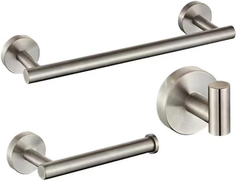 Stainless Steel Bathroom Hardware Set Gold Black Robe Hook Towel Rail Bar Rack Bar Shelves for Bathroom Accessories Paper Holder,131GN (A6181n)