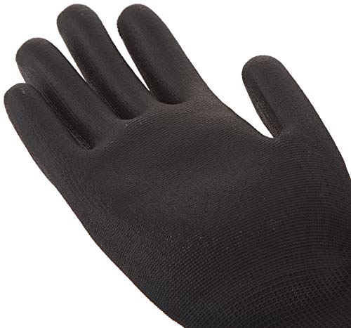 Liberty P-Grip Ultra-Thin Polyurethane Palm Coated Glove With 13-Gauge Nylon/Polyester Shell, Small, Black (Pack Of 12) #TOP3