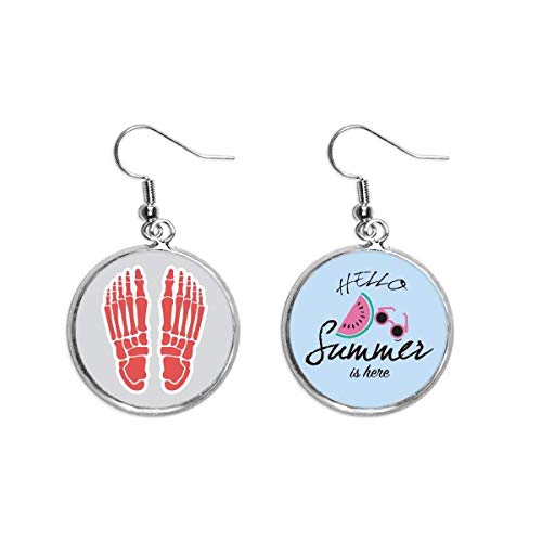 Pendientes de sandía ligeros que cuidan tu lóbulo con diseño de cuerpo humano