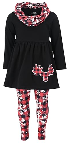 Unique Baby Girls 3pc Outfit Set with Scarf