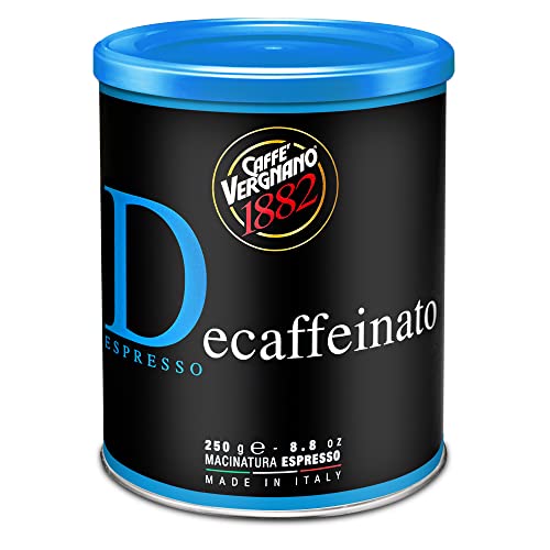 Caffe' Vergnano 1882 Lata Café 100% Arábica Molido Descafeinado - 250 g & Café Molido Espressocasa - 2 pack x 250g - Imagen 6