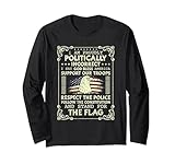 Politically Bless America Politic Long Sleeve T-Shirt