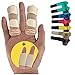 BodyMoves Finger Splint Plus Sleeves Trigger Finger Mallet Finger (Desert Sand(4 pc Set))