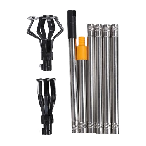 Pwshymi Cambiador de Bombillas, Poste Telescópico con Cierre Abatible y Mango de Espuma Antideslizante para Luces de Techo Alto e Iluminación Empotrada