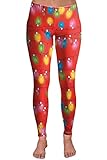 Pink Queen Women Colorful 3D Printed Full Length Leggings Tights Pants