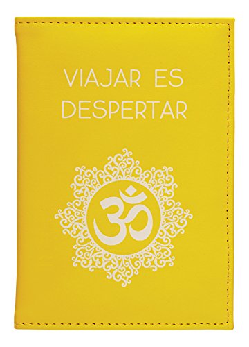La Room Passport Cover, PU and Polyester, Yellow