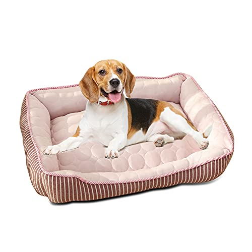 PETCUTE Camas para Perros,Lavable e Impermeable Cama para Perros,Cama Ortopédica de Espuma con Memoria para Perros,Lavable a máquina,Sofá Cama para Mascotas para Perros Grandes y Pequeños