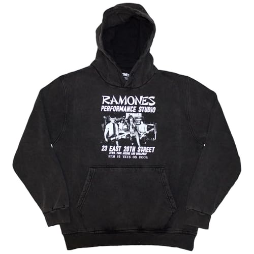 Ramones East Village Rock Off veste à capuche noire pour homme et femme rock