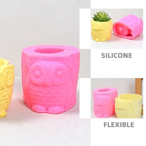 Molde de búho para macetas artesanales en decoración de terrazas 4