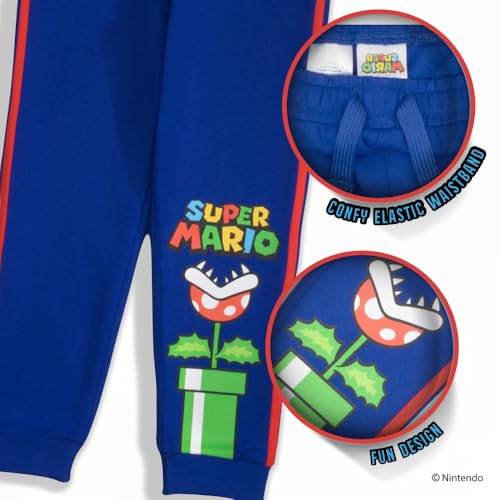 Nintendo Super Mario Brothers, Mario, Luigi, Bowser Boys 2-Piece Set - Long Sleeve T-Shirt & Joggers - 2-Pack Bundle for Kids3