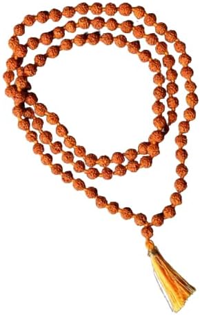 RUDRAKSHA AND GEMSTONE STORE 5 Mukhi Rudraksha Original Certified Japa Mala 108 Beads पांच मुखी रुद्राक्ष माला ओरिजनल Nepal Panchmukhi Rudraksha Mala 108 Dane/Manko Ki Five Face Ruthratcham Malai
