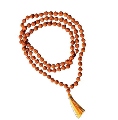 RUDRAKSHA AND GEMSTONE STORE 5 Mukhi Rudraksha Original Certified Japa Mala 108 Beads पांच मुखी रुद्राक्ष माला ओरिजनल Nepal Panchmukhi Rudraksha Mala 108 Dane/Manko Ki Five Face Ruthratcham Malai