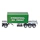 siku 3921, LKW mit Container, 1:50, Metall/Kunststoff, Gelb/Grün, Inkl. 2 Container, Variierbare Anhängerlänge