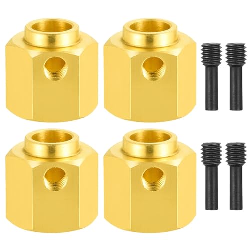 Plus de Stabilité avec Adaptateur Hexagonal Roue 12mm Laiton TRX4 TRX6 Contre Chocs