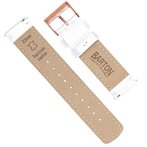 Image of BARTON WATCH BANDS - Top Grain Leather Watch Bands Compatible with Apple Watch Models - 1, 2, 3, 4, 5, 6, 7, 8, 9, 10, SE, Ultra & Ultra 2