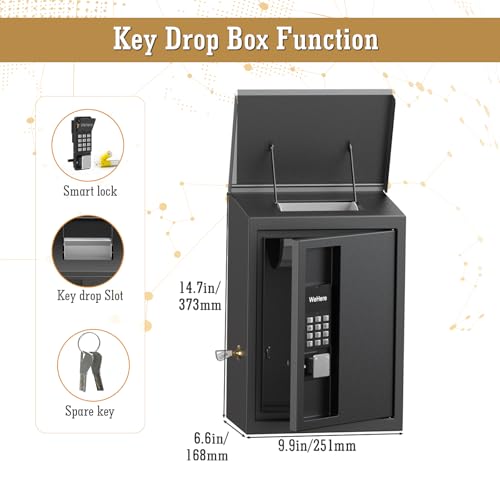 WeHere SAFEKey Drop Box, caixa de devolução de chave com fechadura inteligente para design automotiv