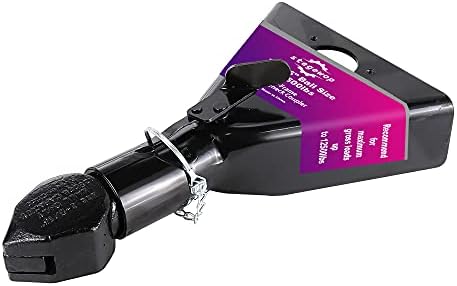 NovelBee Class IV A-Frame Trailer Coupler - 2 Inch Ball, 8,000 Lbs GTW, 1,200 Lbs Tongue Weight, Black