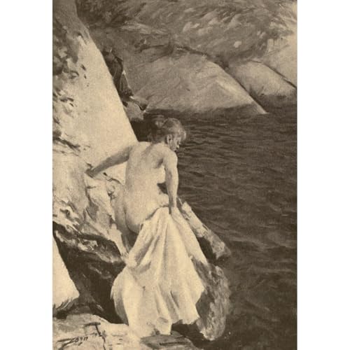 Décoration murale unique pour intérieurs modernes avec la toile Anders Zorn Le Baignoire