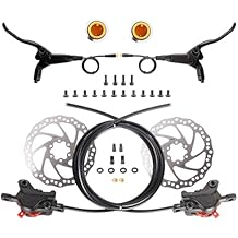الفرامل الهيدروليكية ل Ebike، 2 مكبس الجبهة & الخلفية قرص الفرامل كيت مع 160 mm الدوار صالح MTB، مدينة الدراجة & الدراجة الكهربائية، دراجة الفرامل خط سحب القرص الهيدروليكي الفرامل الفرجار