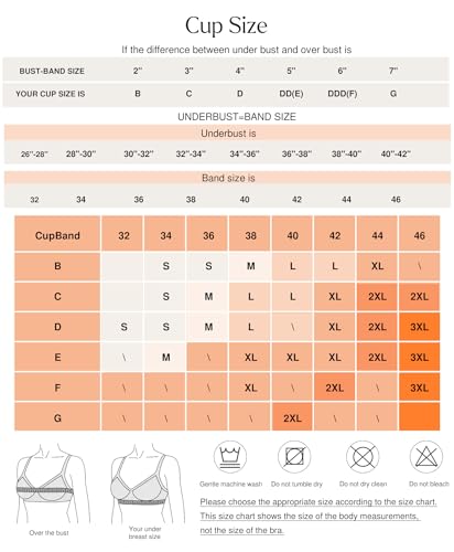 Image of Popilush Bras for Women No Underwire Seamless Wireless Support Bra Full Coverage Comfort T Shirt Bralette