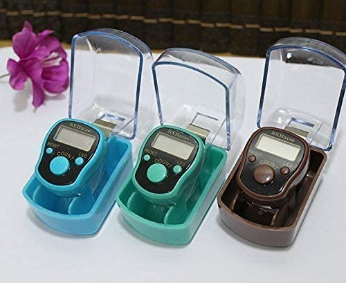 HBD SALES Electronic Digital Tally Counter with LED Light for Old Age, God Name, Hindu mala Mantra jap (Multi Colour- 3 Pieces).