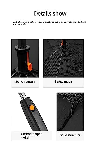 Wviskal Umbrella with Fan and Mist Spray,Battery Sun Shade Misting Fan Golf UV-Protection Long Handle Waterproof Cooling Umbrella (Black)