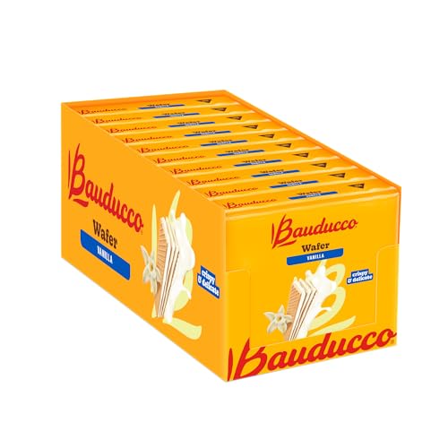 Image of Bauducco Wafer Cookies, Vanilla - Crispy Layered Wafers with Rich Vanilla Cream Filling - Indulgent Sweet Snacks, Desserts & Treats - Individually Wrapped, 28 oz (Pack of 120)
