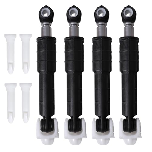 WH01X20826 Washer Shock Absorber Kit Fit for G.E Washer Damper Shock Replaces WH01X10343 AP4265856 WH01X10385 WH01X10425 AH1482318 EA1482318 WH01X10260 PS1482318 - with 4 Shocks and 4 Pins