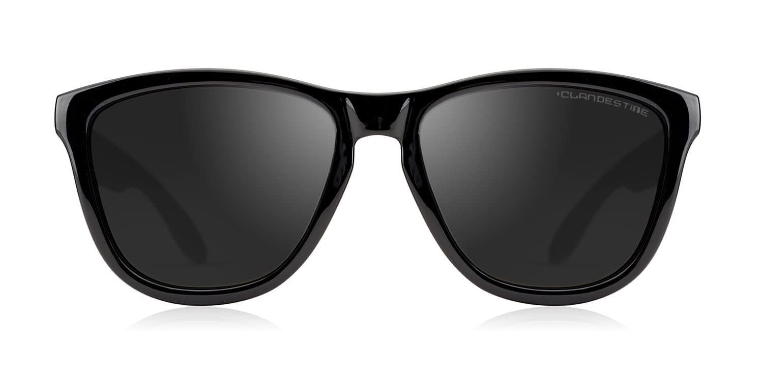 CLANDESTINE - Gafas de Sol para Hombre y Mujer - Modelo 8 - Lentes de Nylon HD y Montura Transparente en TR90 - Talla Única