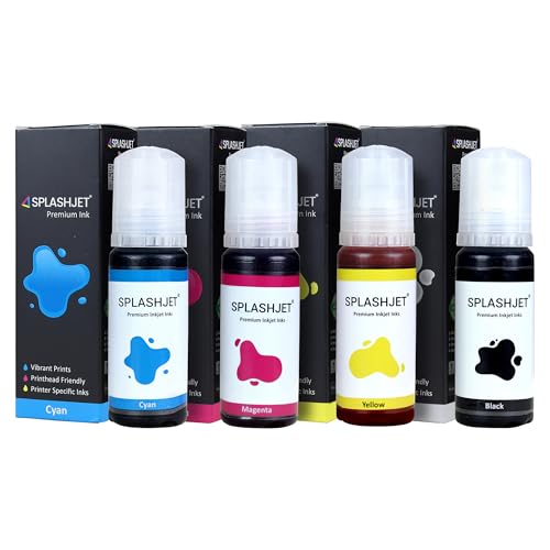 Splashjet 003 Compatible Refill Ink for Epson L3110, L3150, L3250, L3252 L3115, L3116, L3101, L3210, L3215, L3216, L3151, L3152, L3156, L5190 Printer 