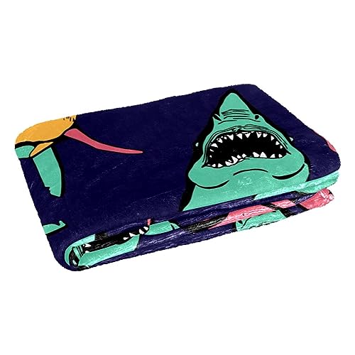 Plaid requin pour pique-nique et camping couverture chaude de plage - 3